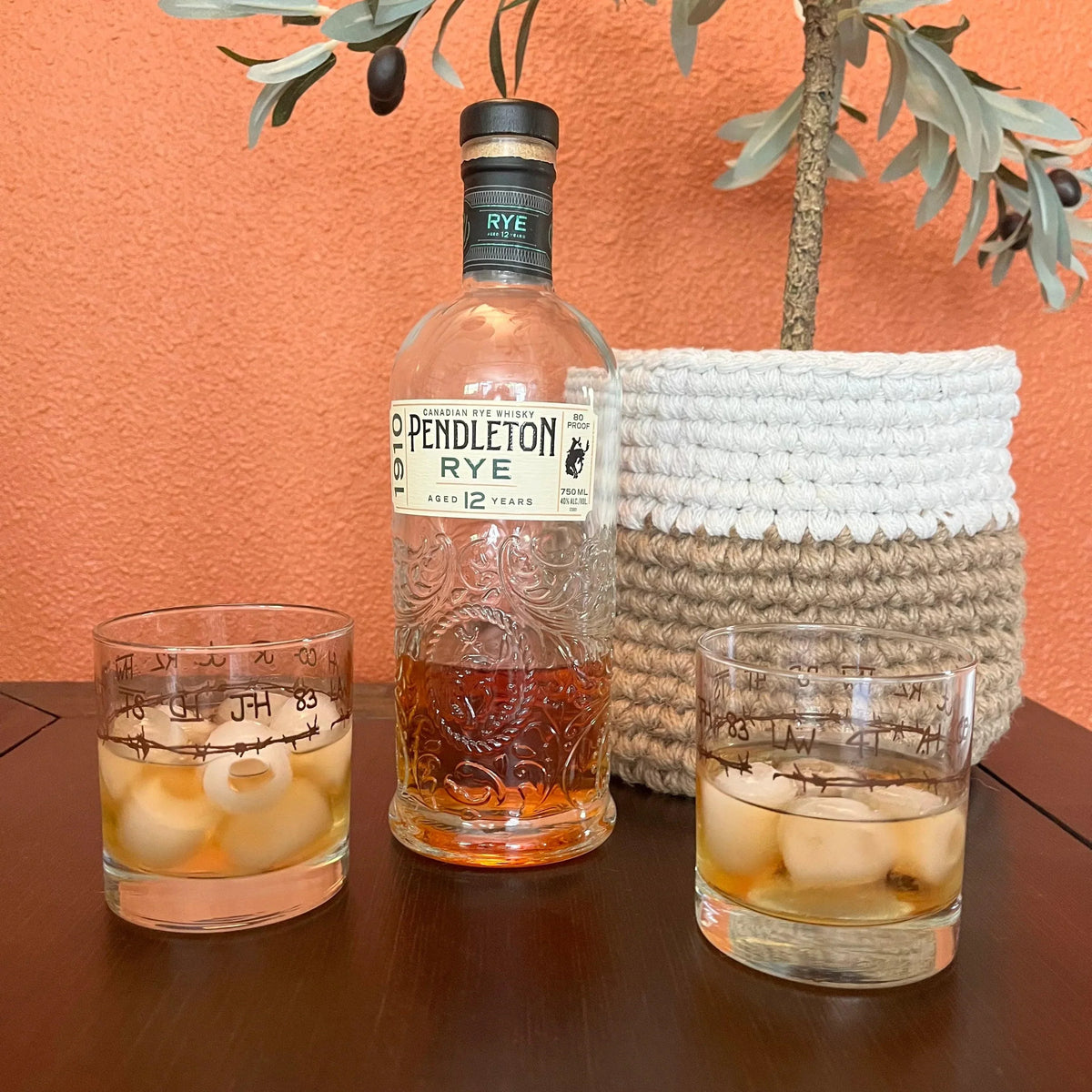Pendleton Rocks Blue Mountain Brands Beverage Glasses | Whiskey Glasses – Your Western ...