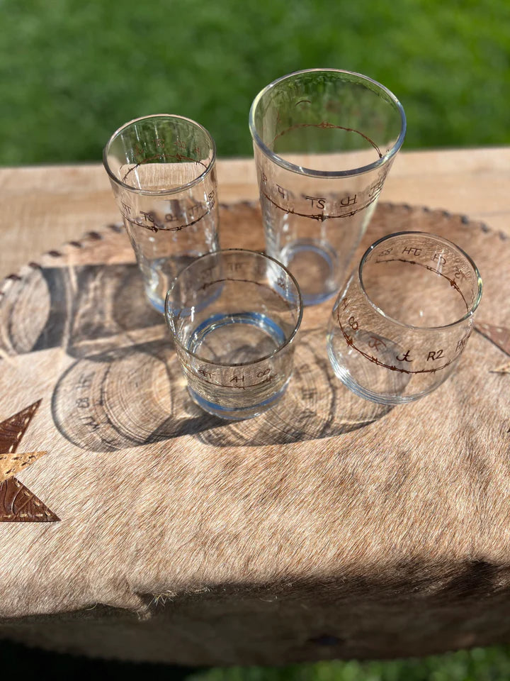 Blue Mountain Brands Western Glassware by Your Western Decor made in the USA