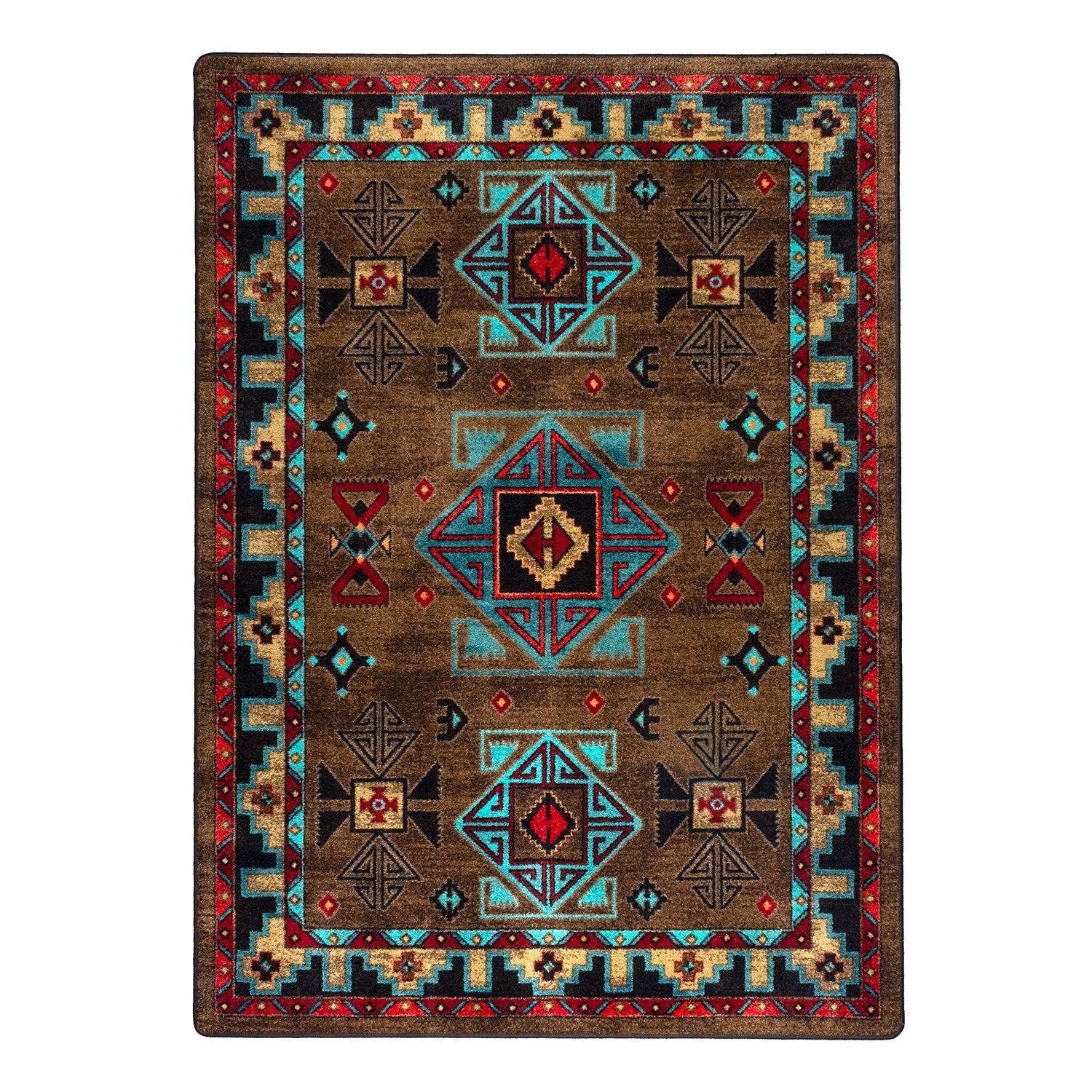 Blue Zircon Southwestern Rugs made in the USA - Your Western Decor