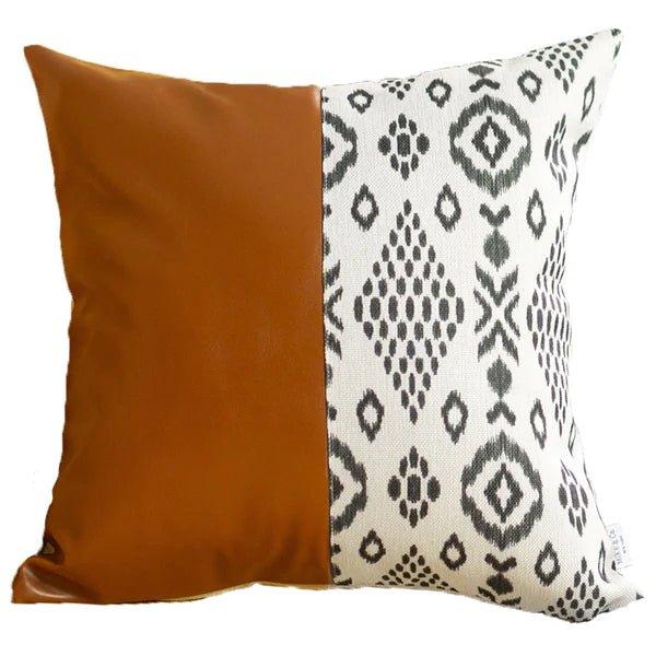 Boho vegan leather pillow sham - Your Western Decor