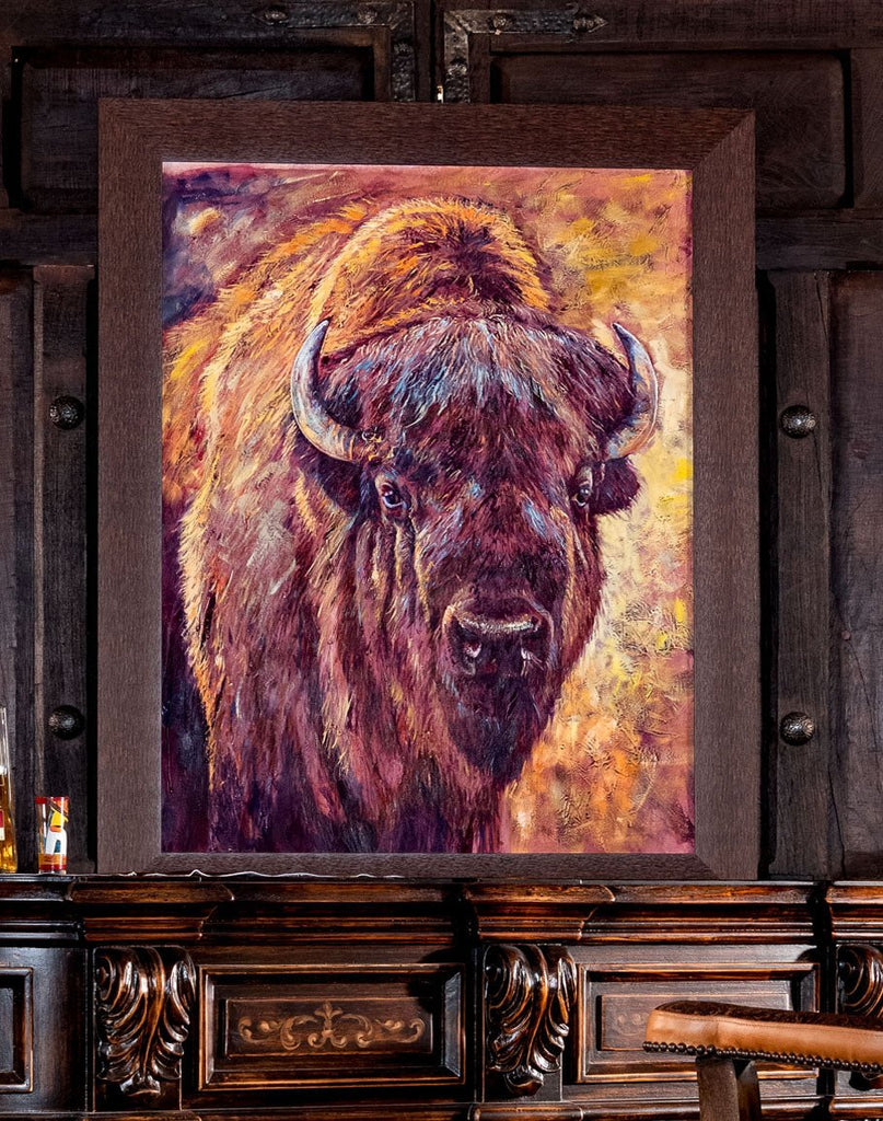 Bold Bison Framed Art - American Made Art - Your Western Decor
