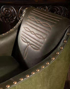 Olive Boot Stitch Western Accent Chair - American made home furnishings - Your Western Decor