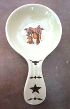 Boots and saddle western ceramic spoon rest - Your Western Decor