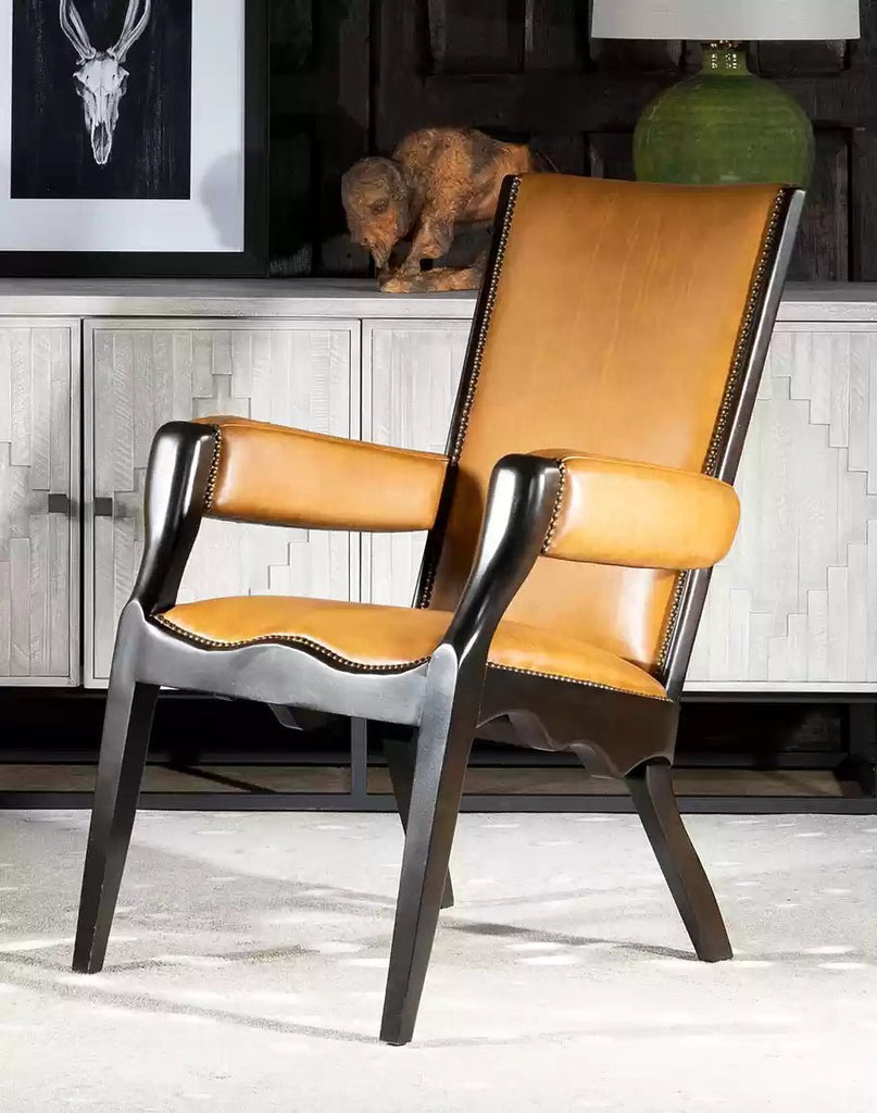 Luxury American Made Bowen Leather Accent Chair - Your Western Decor