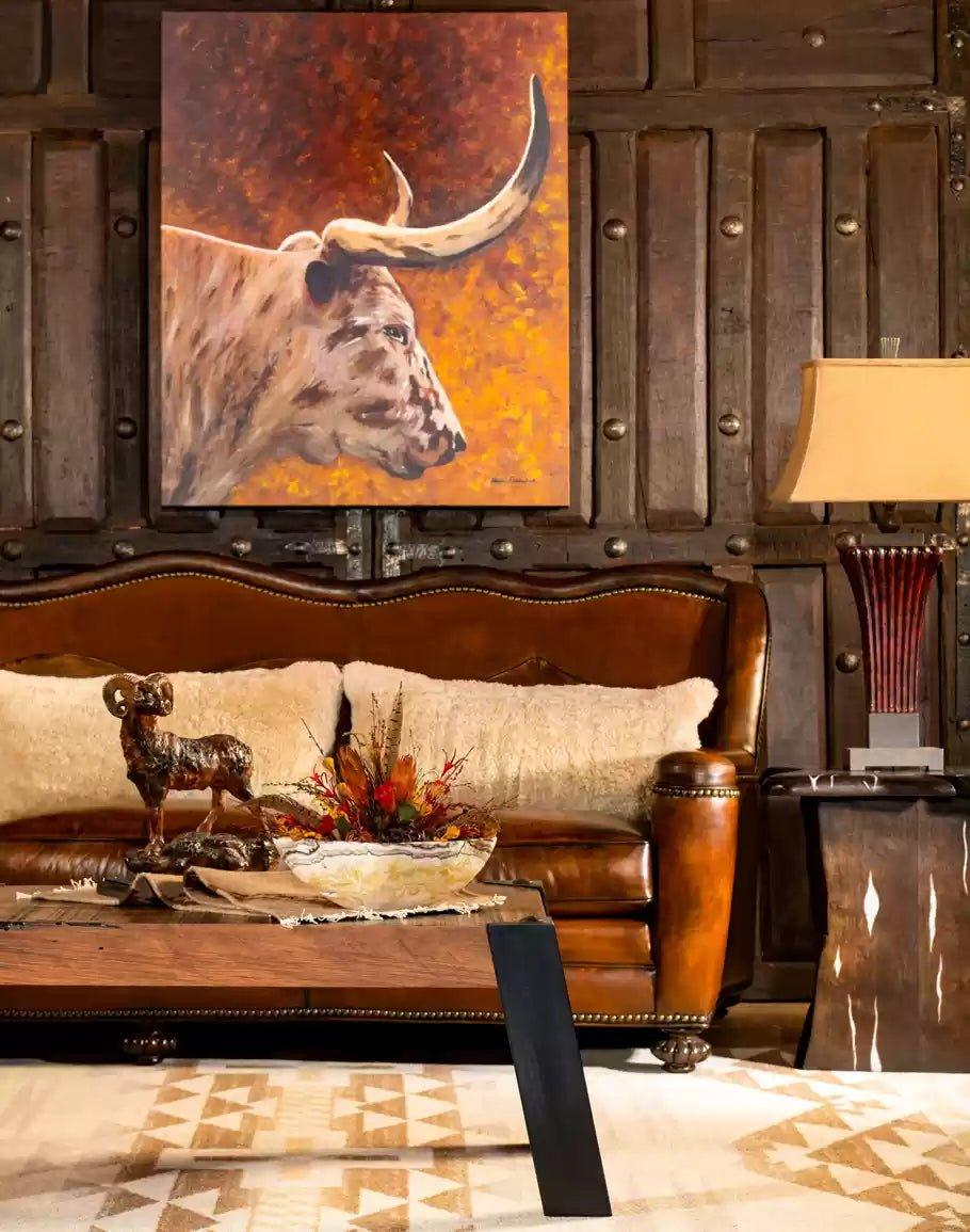 American made Bozeman Luxury Leather Sofa and Home Furnishings - Your Western Decor