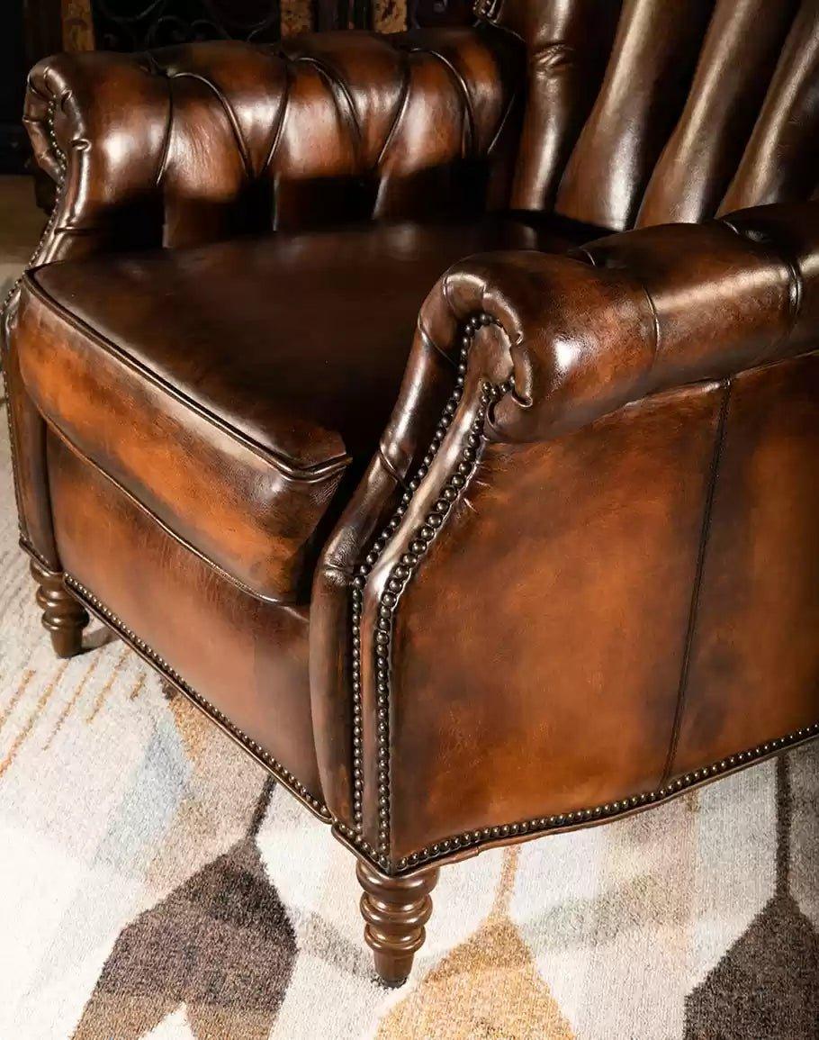 American Made Brambleton Dark Leather Recliner - Your Western Decor