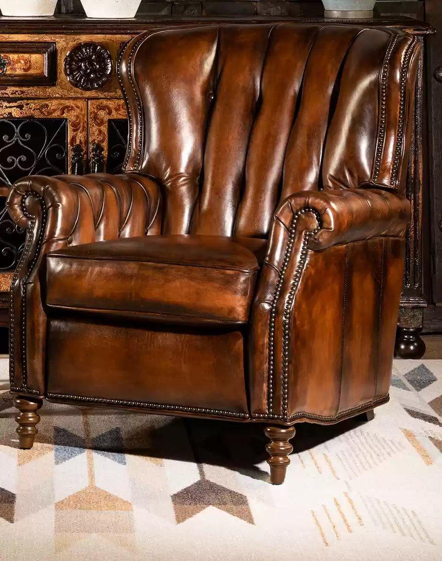 American Made Brambleton Dark Leather Recliner - Your Western Decor