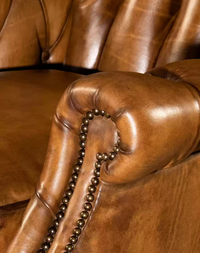 American made Brambleton Saddle Leather Recliner - Your Western Decor