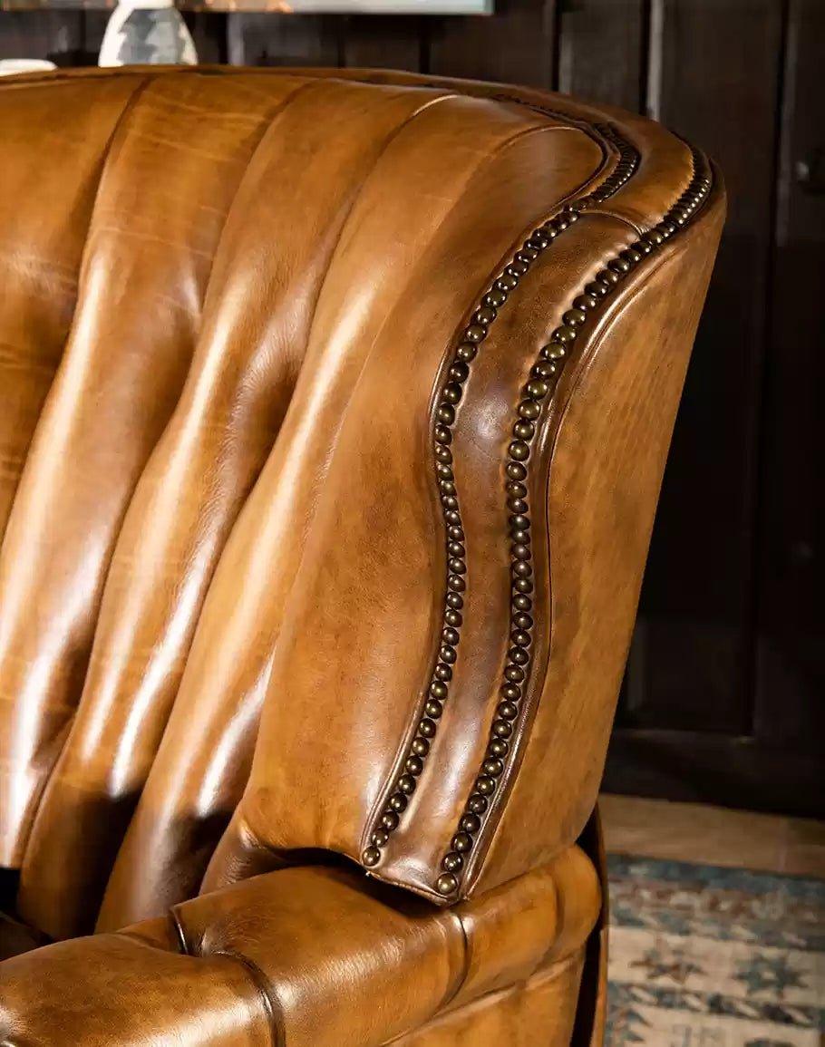 American made Brambleton Saddle Leather Recliner - Your Western Decor