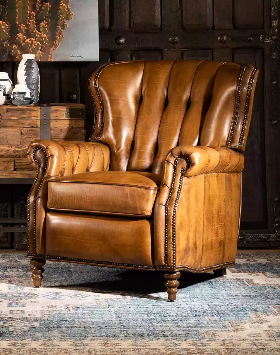 Brambleton Saddle Leather Recliner Your Western Decor