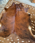 Red/brown Brazilian brindle cowhide rug - Your Western Decor