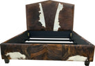cowhide bed frame king size western luxury bedroom