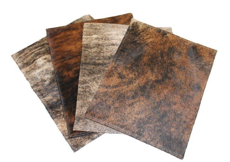 Handmade Brindle Cowhide Placemats - Your Western Decor