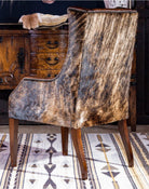 Brindle Cowhide & Leather Accent Chair - Your Western Decor