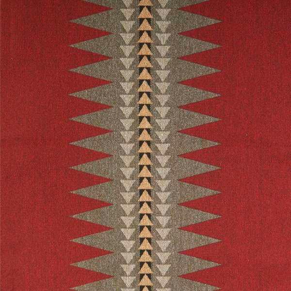 Broken Arrows upholstery fabric in red - Your Western Decor