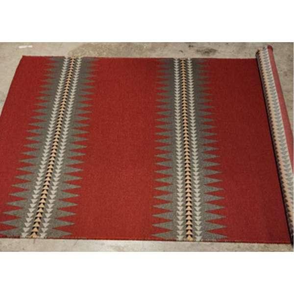 Southwestern Broken Arrows upholstery fabric in red - Your Western Decor