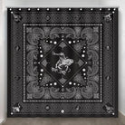 Black Bronc Western Shower Curtain made in the USA - Your Western Decor