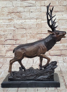 Bronze bull elk sculpture - Your Western Decor