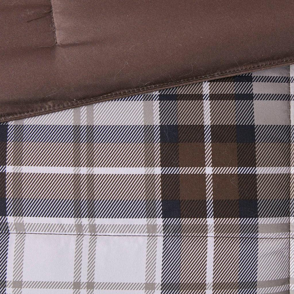 Close-up of brown fabric with a plaid pattern - Your Western Decor