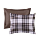Brown plaid pillow shams front and back - Your Western Decor