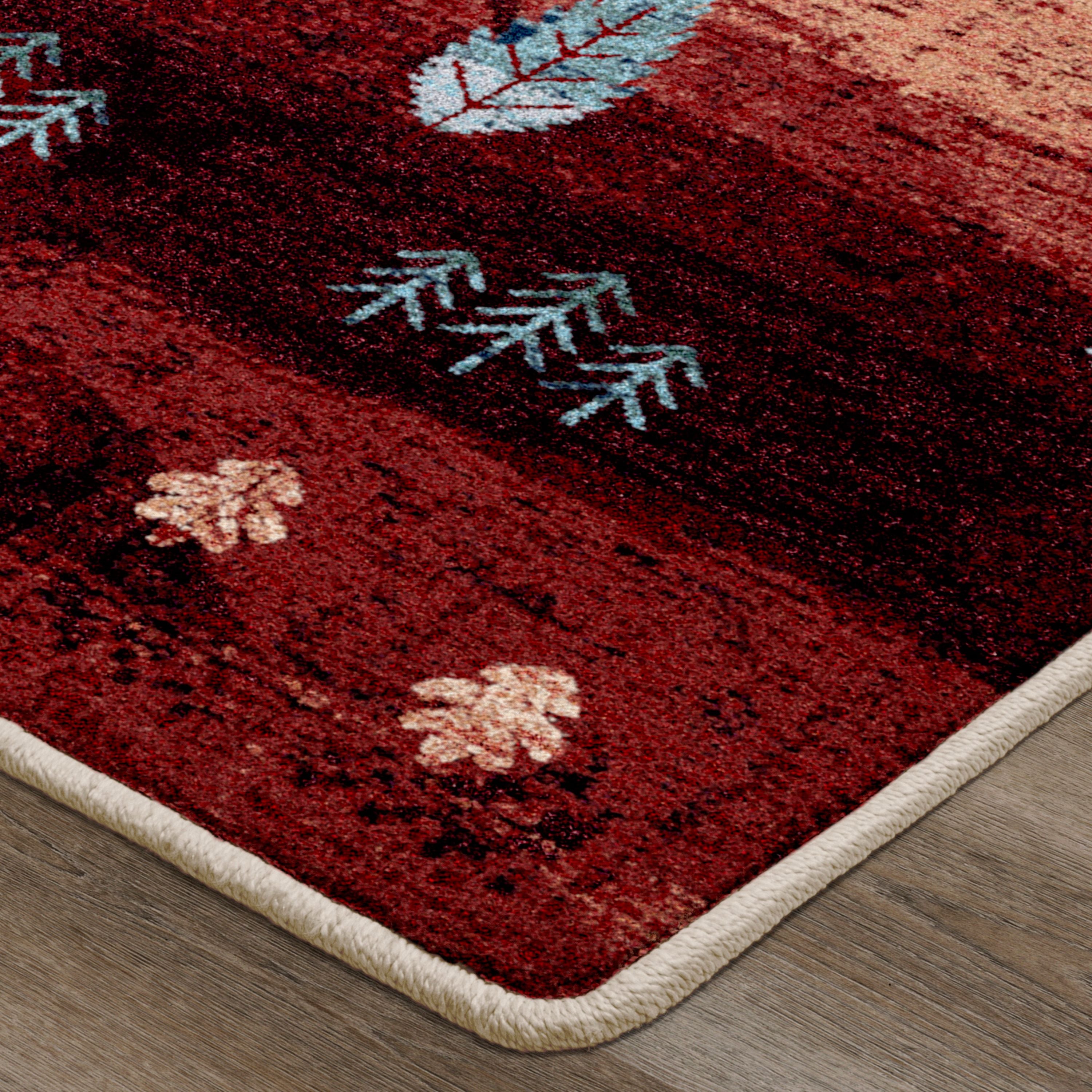 Rug serged edge detail - Your Western Decor