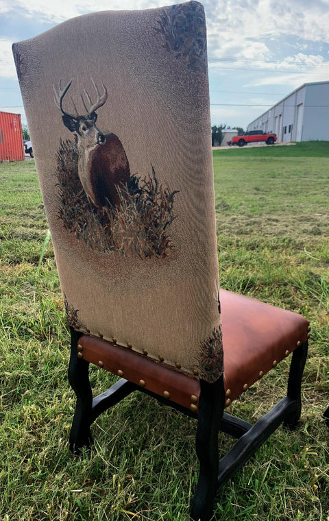 King Ranch Leather Dining Chair | Your Western Decor