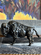 buffalo decor western bronzed cast iron buffalo sculpture