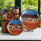Buffalo Stampede Dinnerware set made in the USA - Your Wsetern Decor