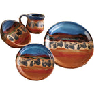 Buffalo stampede 4-pc dinnerware place setting made in the USA - Your Western Decor