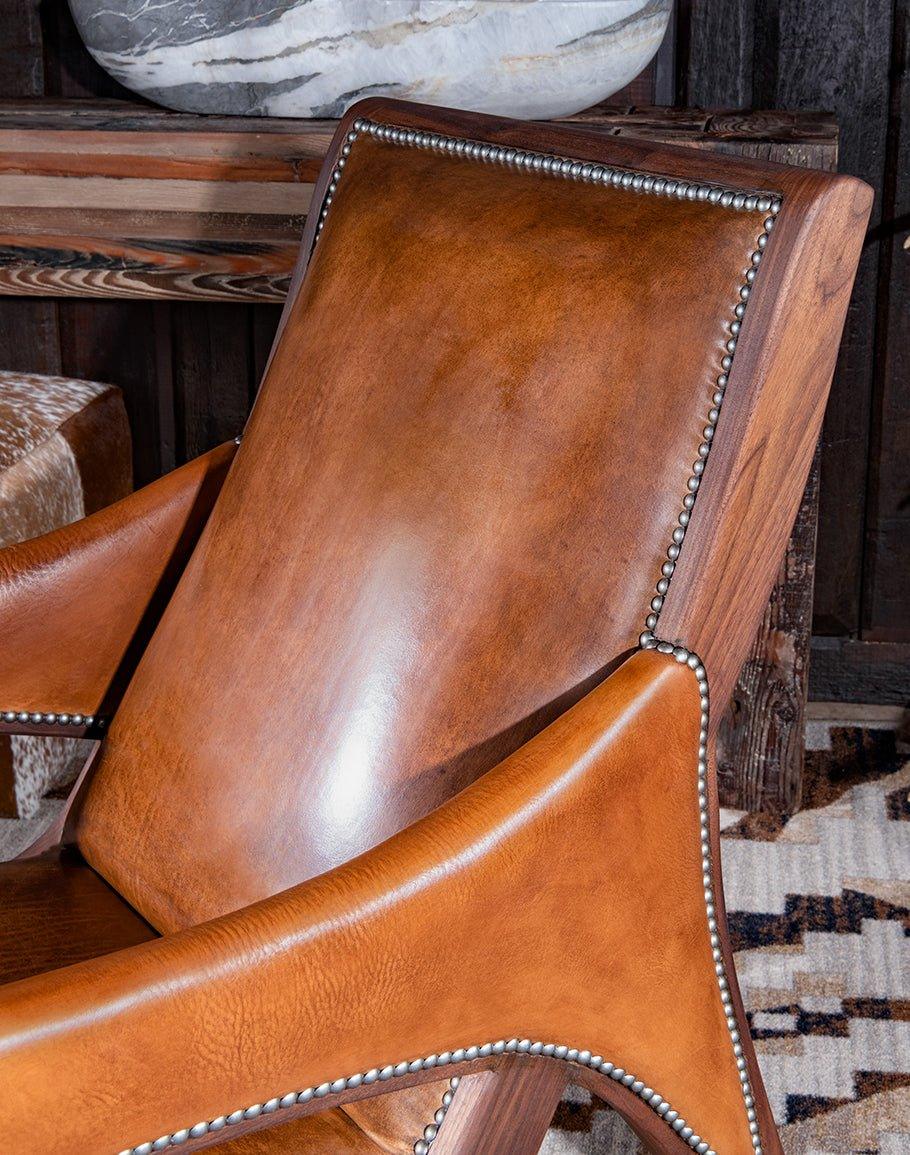 Saddle Leather Accent Chair - Your Western Decor