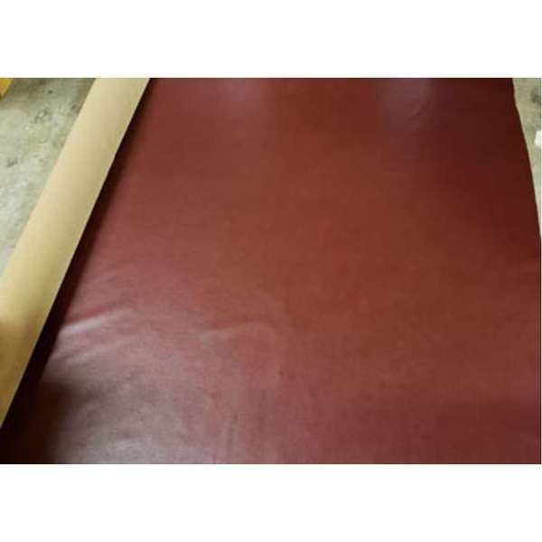 Burnt Academy Faux Leather roll, burgundy brown upholstery material - Your Western Decor