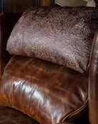 American Made Bustle Back Cowhide & Leather Recliner - Your Western Decor