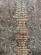 Butch Turquoise Embossed Upholstery Leather 