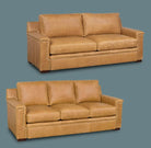 2 and 3 cushion tan leather sofas - Your Western Decor