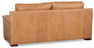 Back of tan leather sofa detail - Your Western Decor