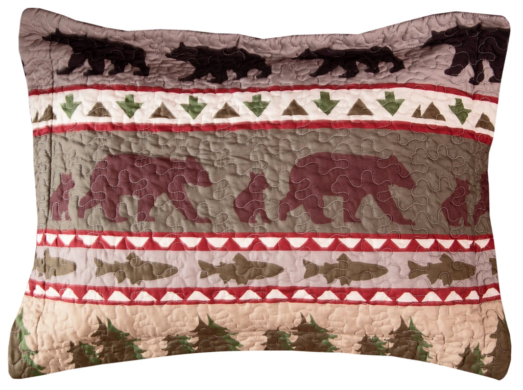 Cabin Life Quilted Pillow Sham - Your Western Decor
