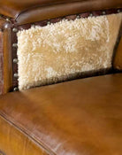 American made Camden Leather and Shearling Sofa - Your Western Decor