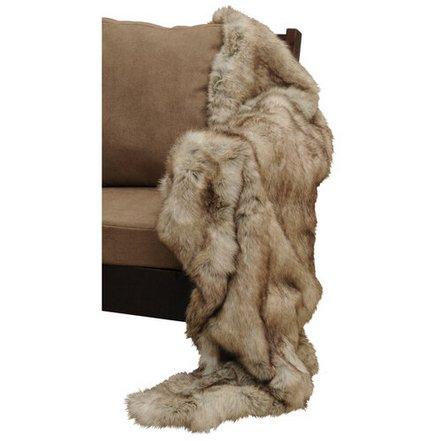 Canadian Fox Faux Fur Throw Blanket made in the USA - Your Western Decor