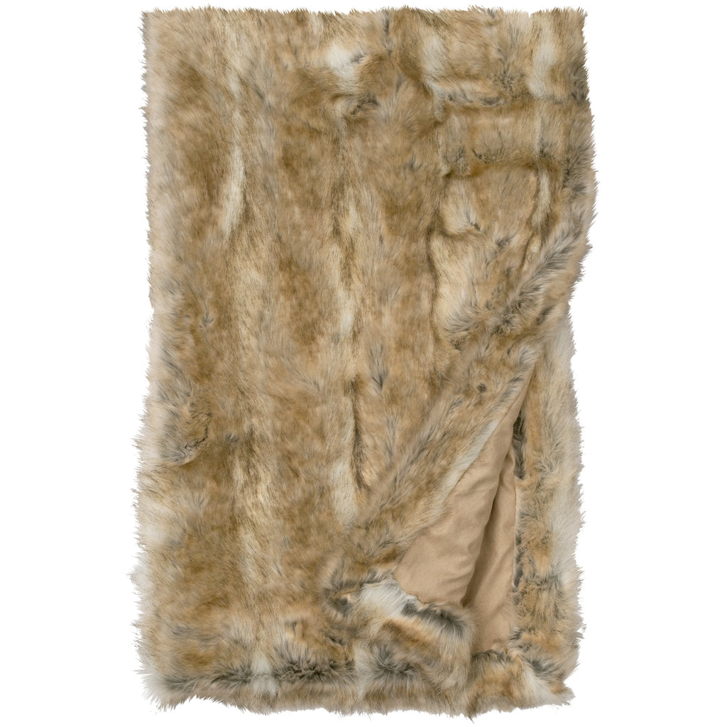 Canadian Fox Faux Fur Throw Blanket made in the USA - Your Western Decor