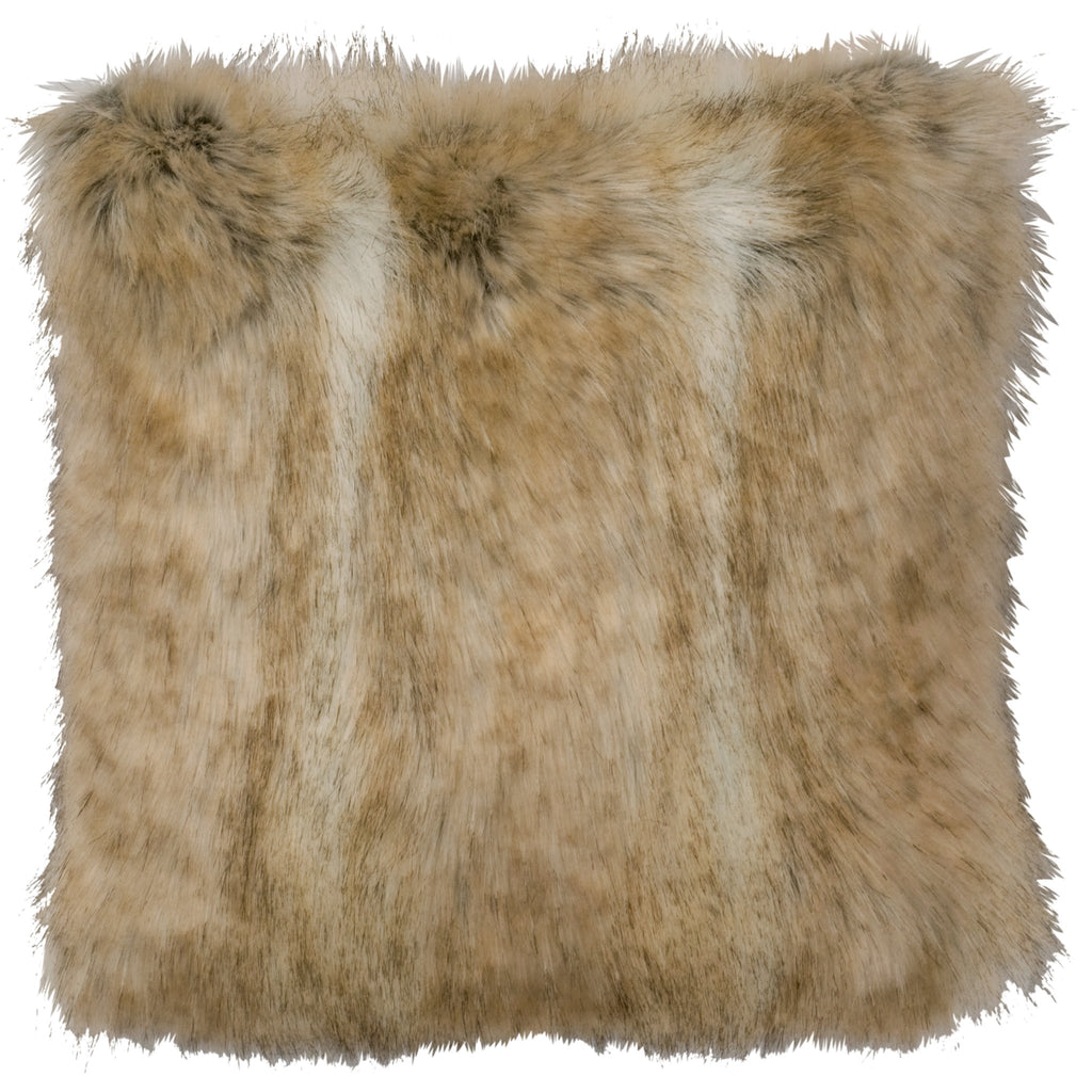 Canadian Fox Faux Fur Throw Pillow made to order in the USA - Your Western Decor