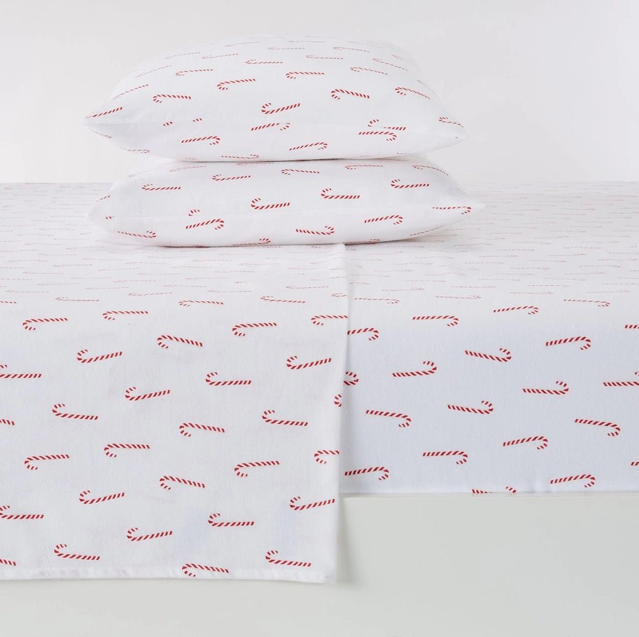 Candy Cane Cotton Sheets - Your Western Decor