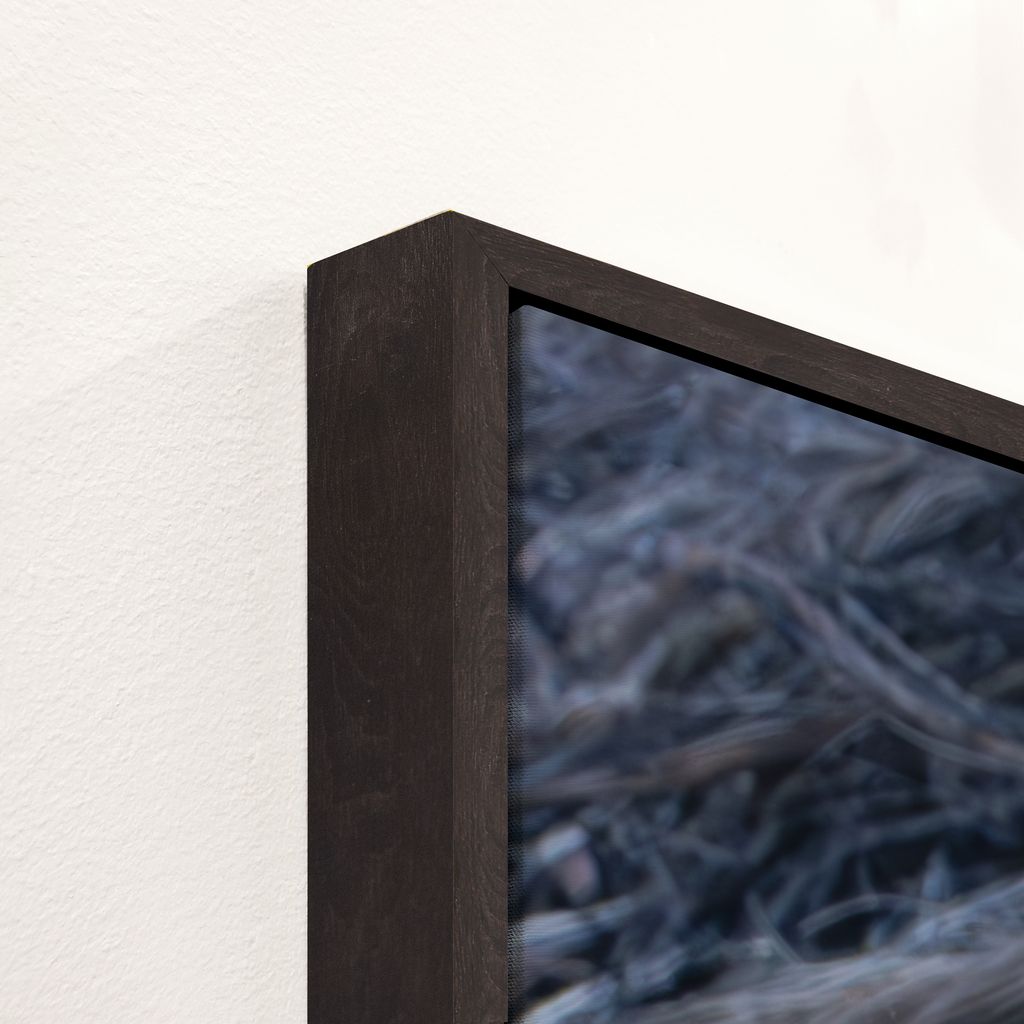 Canvas horse art wood frame detail - Your Western Decor