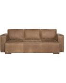 Canyon Saddle Leather Sofa front view 