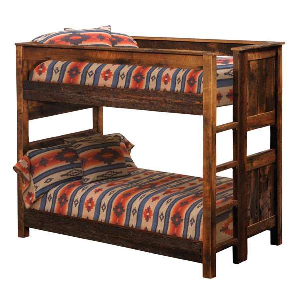 Canyon Springs Twin Bedding on Barn Wood Bunkbeds - Your Western Decor