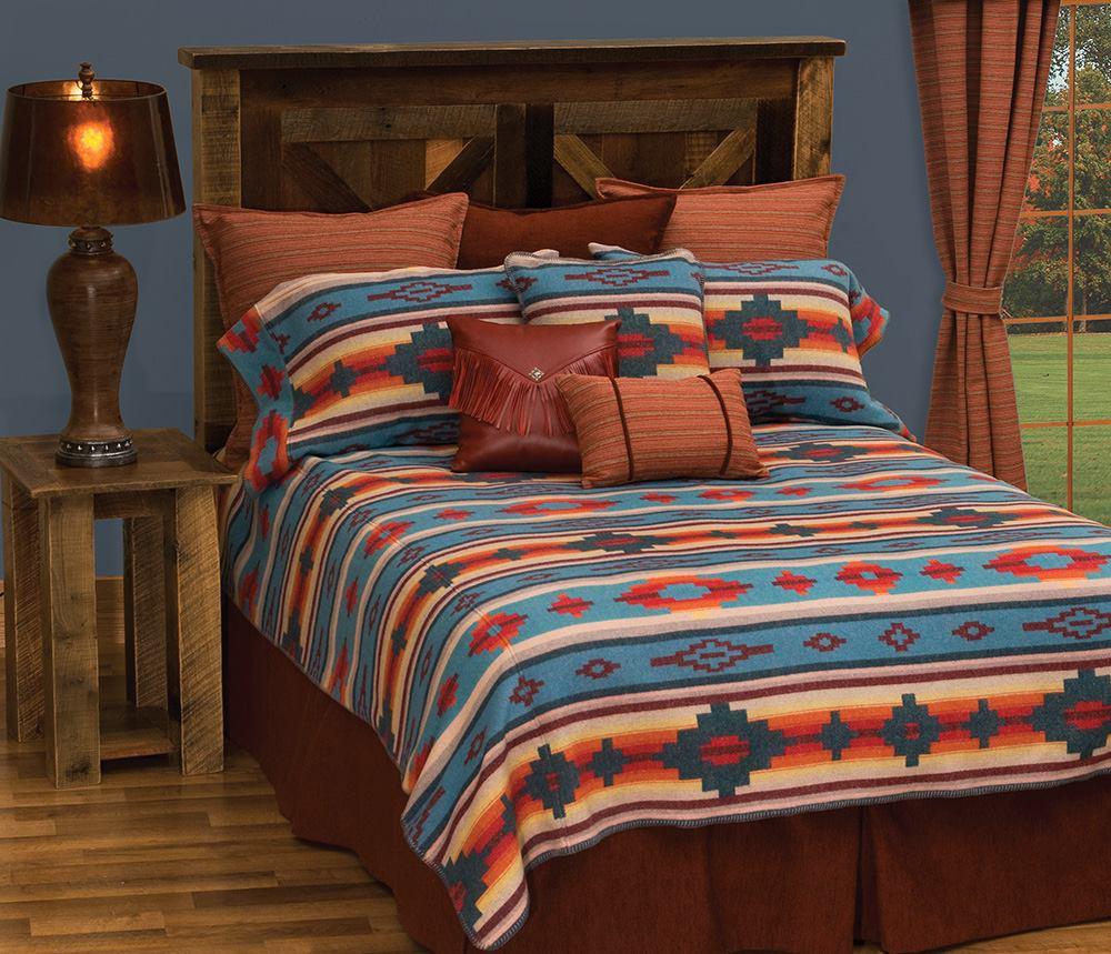 Canyon Springs Bedspread, shams, pillow - Your Western Decor