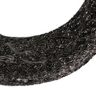 detail of carved ram horn 