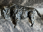 buffalo decor western bronzed cast iron buffalo sculpture for shelf or wall 