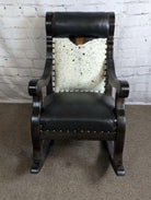 Custom made and upholstered Cattle Baron Rocking Chair - Your Western Decor