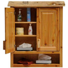Wooden cabinet with shelves containing various items - Your Western Decor