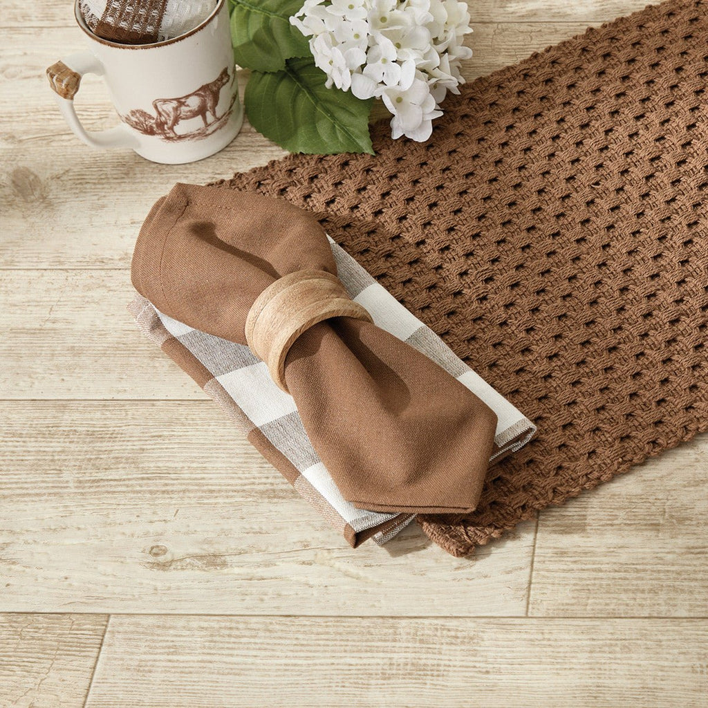 Chadwick cloth napkin in brown - Your Western Decor